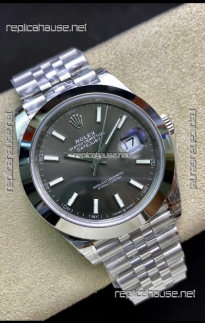 Rolex Datejust 126300 41MM Cal.3135 Swiss 1:1 Mirror Replica Watch in 904L Grey Dial