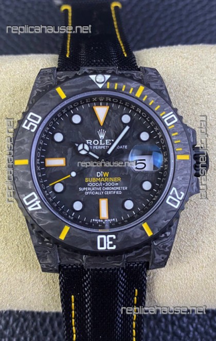 Rolex Submariner DiW Carbon Fiber Edition Swiss Replica Watch - 1:1 Mirror Replica