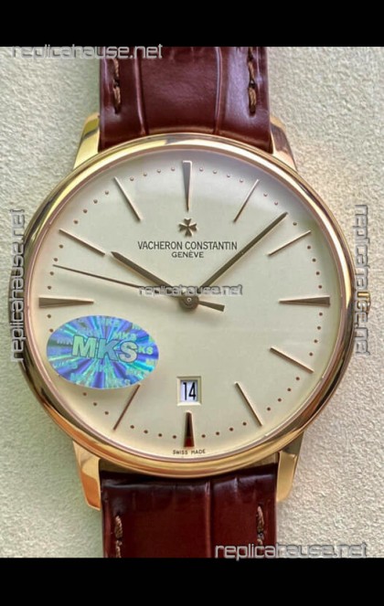 Vacheron Constantin Patrimony Yellow Gold Watch in 1:1 Mirror Replica Watch