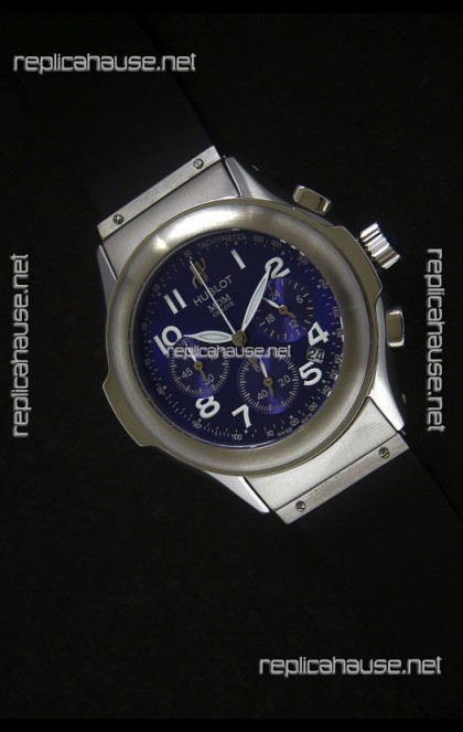 Hublot MDM Geneve Japanese Replica Watch in Blue Dial