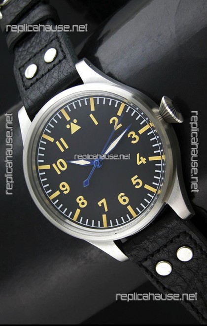 IWC Vintage Big Pilot Swiss Replica Watch in Stainless Steel Casing