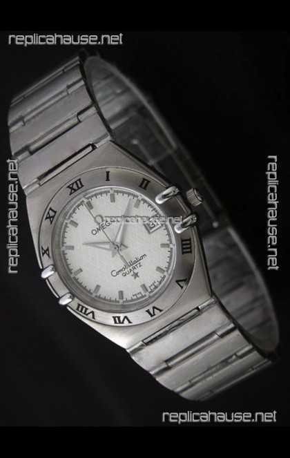 Omega Constellation Quartz in White Dial