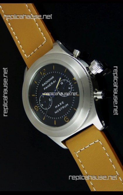 Radiomir Panerai Mare Nostrum Japanese Automatic Watch in Black Dial