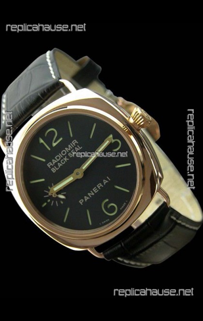 Panerai Radiomir Black Seal Swiss Watch in Pink Gold