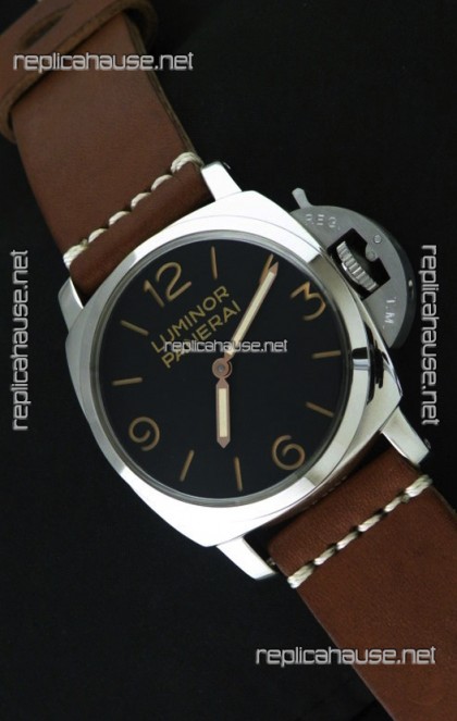 Panerai Luminor Swiss Watch - 47MM in Brown Strap