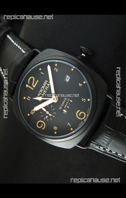 Panerai Radiomir PAM497 10 Days Japanese Replica Watch in PVD Case