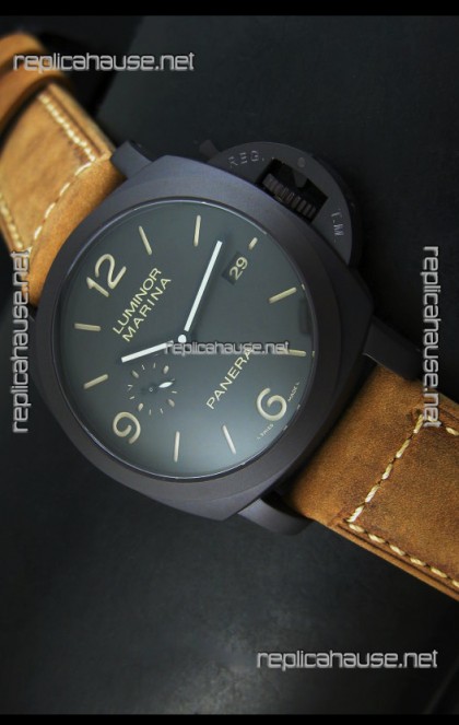 Panerai Luminor Marina 1950 PAM386 Composite DLC Swiss Replica Watch