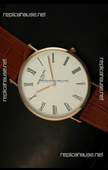 Patek Philippe Calatrava Ulta-Thin Japanese Replica Watch - 4MM Thick