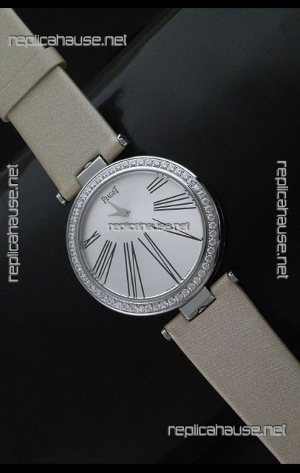 Piaget Altiplano Duo Dual Swiss Ladies Watch with Diamonds Bezel