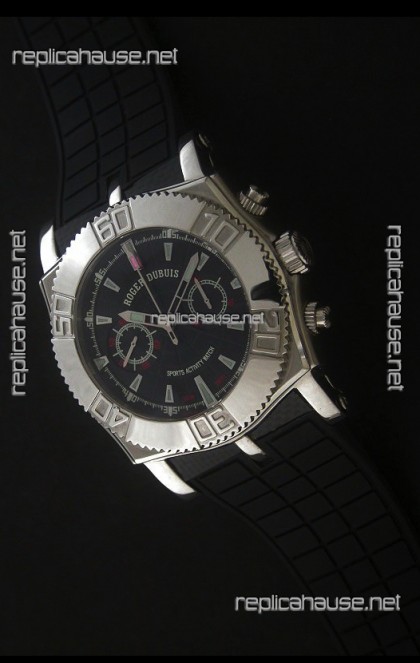 Roger Dubuis Lemania Easy Diver Swiss Watch in Black Dial