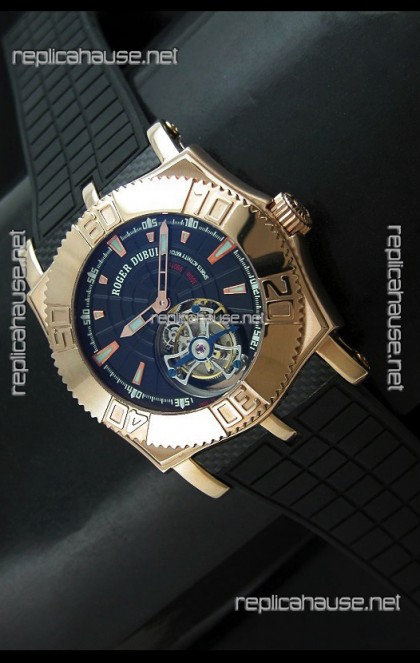 Roger Dubuis Tourbillon Excalibur Swiss Watch in Blue Dial