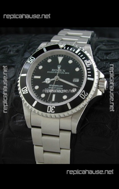 Rolex Sea-Dweller Swiss Replica Watch in Black Dial