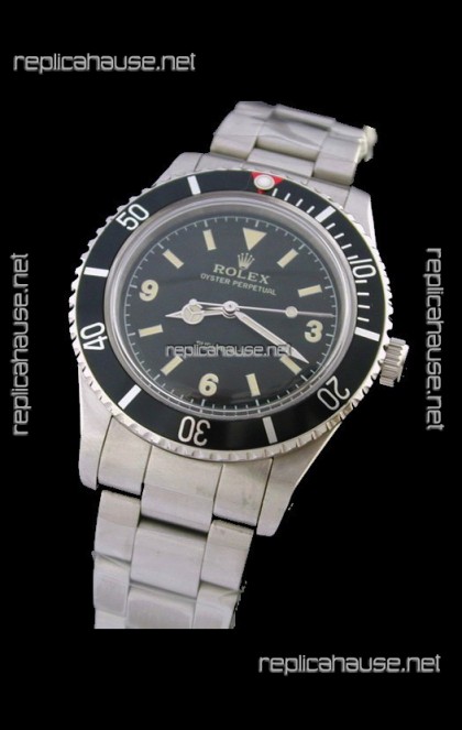 Rolex Submariner Vintage Swiss Replica Watch in Black Dial