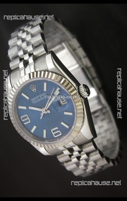 Rolex DateJust Replica Mens Watch in Blue Dial