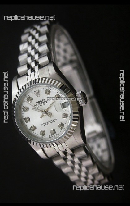 Rolex Datejust Oyster Perpetual Superlative ChronoMeter Swiss Watch in Diamond Markers