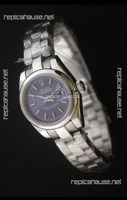 Rolex Datejust Oyster Perpetual Superlative ChronoMeter Japanese Watch in Blue Dial