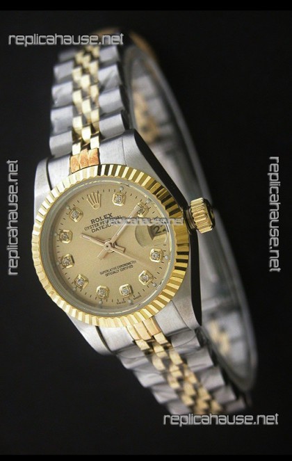 Rolex Datejust Oyster Perpetual Superlative ChronoMeter Swiss Gold Watch 