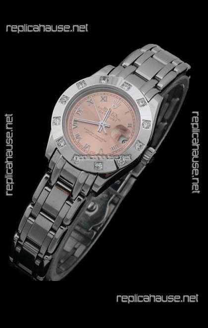 Rolex Datejust Ladies Japanese Replica Ladies Watch in Champagne Dial