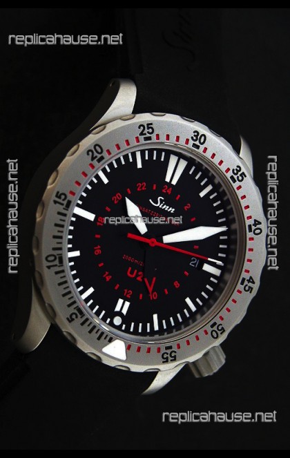 Sinn U2 EZM 5 Diver Swiss Watch in Titanium Casing