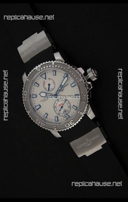 Ulysse Nardin Maxi Marine Diver Swiss Watch in White Dial