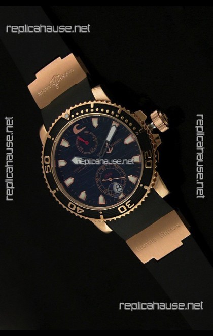 Ulysse Nardin No.270 Swiss Watch in Black Wave Dial