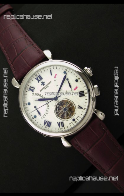 Vacheron Constantin Reserve Tourbillon Japanese Replica Watch in White Dial