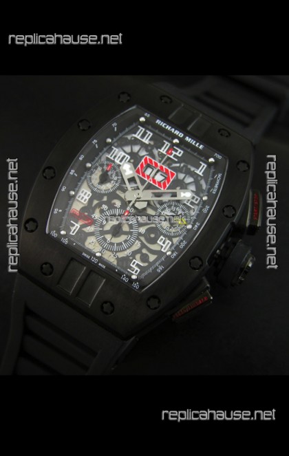 Richard Mille RM011 Filipe Massa Edition PVD Casing Swiss Replica Watch