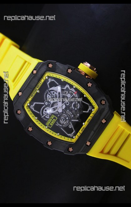 Richard Mille RM35-01 Rafael Nadal Edition Swiss Replica Watch in Yellow Indexes