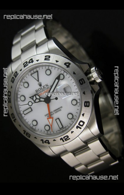 Rolex Replica Explorer II Swiss Replica Watch - SuperLuminous Hour Markers 42MM 