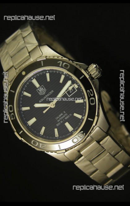 Tag Heuer Aquaracer Calibre 5 Black Dial Swiss Watch - 1:1 Mirror Edition