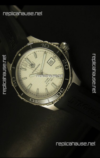 Tag Heuer Aquaracer Calibre 5 White Dial Swiss Watch - 1:1 Mirror Edition