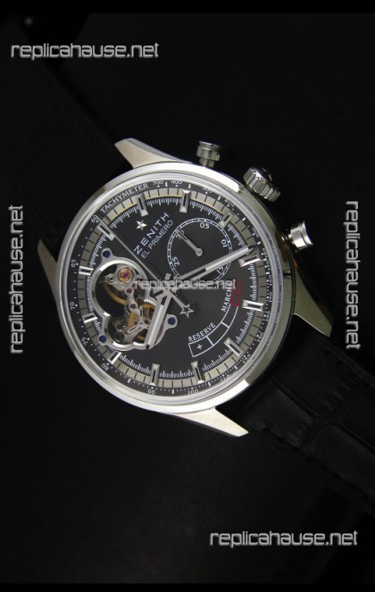 Zenith El Primero Chronomaster Handwind Power Reserve 42MM Replica Watch Grey Dial