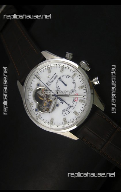 Zenith El Primero Chronomaster Handwind Power Reserve 42MM Replica Watch White Dial