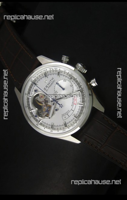 Zenith El Primero Chronomaster Handwind Power Reserve 42MM Replica Watch Silver Dial