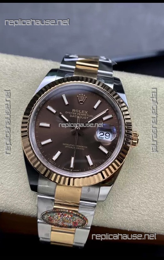Rolex Datejust 126331 41MM ETA 3235 Swiss 1:1 Mirror Replica Watch in Rose Gold 904L Steel