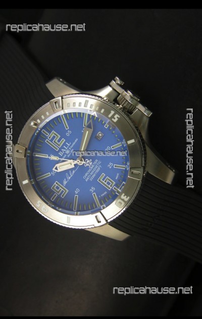 Ball Hydrocarbon Spacemaster Automatic Rubber Strap in Blue Dial - Original Citizen Movement 