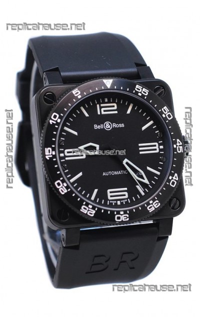 Bell and Ross BR 03 Type Aviation Carbon Swiss Automatic Watch