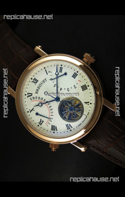 Breguet Retrograde Day/Date Japanese Automatic Watch with Tourbillon