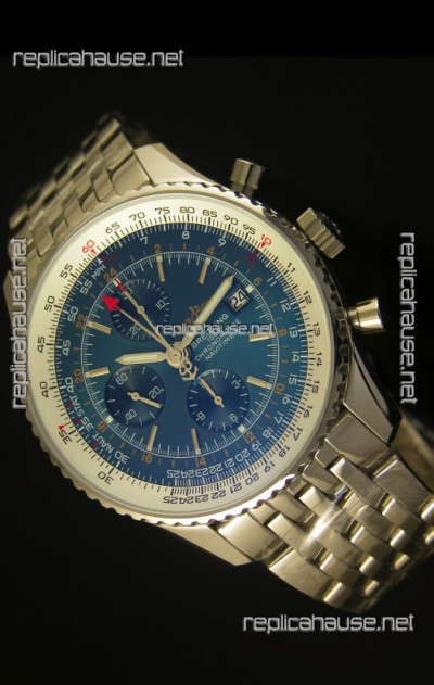 Breitling Navitimer World GMT - 1:1 Mirror Ultimate Edition Blue Dial