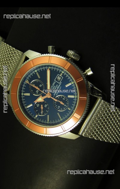 Breitling Super Ocean Blue Dial Chronograph Swiss Watch 