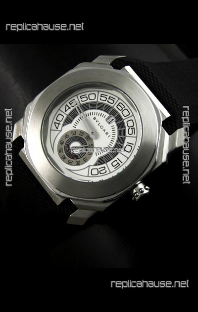 Bvlgari Gerald Genta Swiss Replica Watch in White Dial