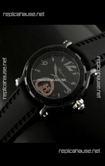 Chopard Limited Edition Swiss Replica Watch in Black Strap