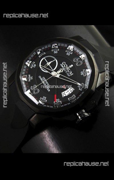 Corum Admiral's Cup Japanese Replica Watch in Black Dial