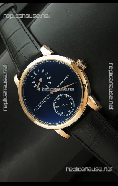 A.Lange & Sohne Glashutte In Sachskn Classic Replica Rose Gold Watch