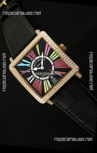 Franck Muller Master Square Swiss Replica Watch in Black Dial