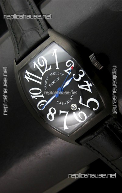 Franck Muller Casa Blanca Japanese Replica Watch in Black Dial