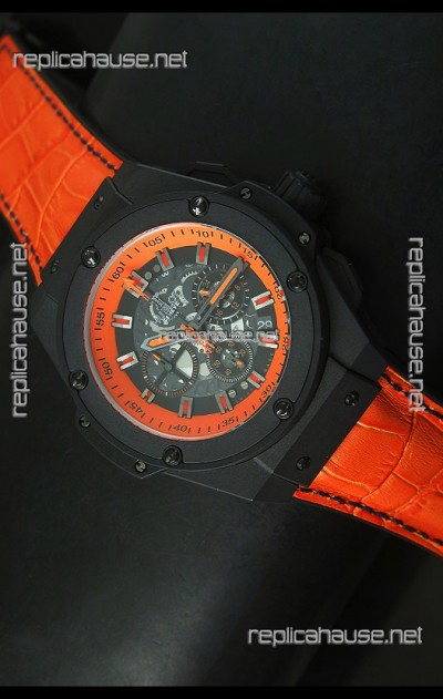 Hublot Big Bang Volcano Skeleton Swiss Quartz Watch 45MM