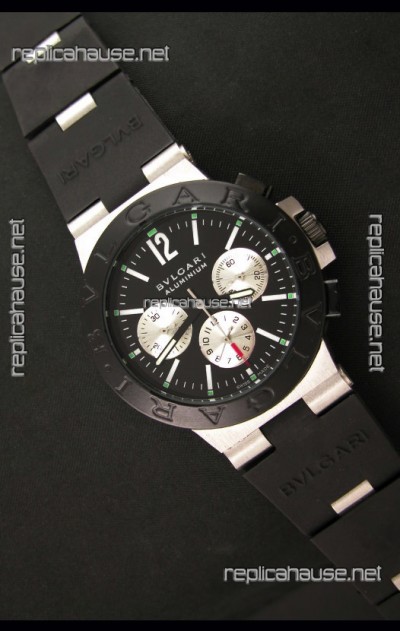 Bvlgari Diagono Titanium Japanese Automatic Replica Watch