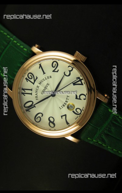 Franck Muller Master of Complications Liberty Japanese Watch in Green Strap