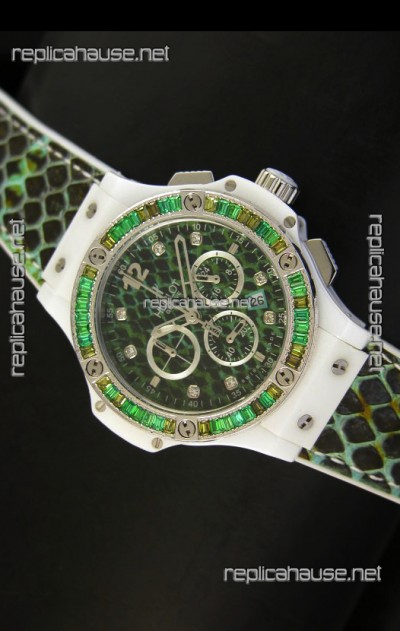 Hublot Big Bang BOA Bang Green Dial/Strap Watch 34MM